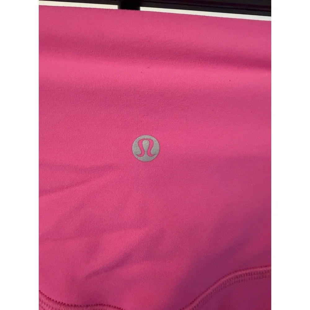 lululemon Women's Pink High-Rise Yoga Leggings Pull-On Stretch Size 8